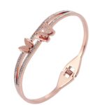 rose gold plated dual kada bracelet for women stylish jewellery