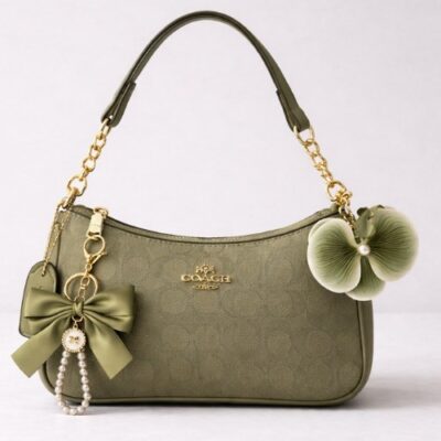Seraphina  pastel   Blue & grey brown  Signature Monogram Shoulder Bag – Versatile Crossbody Handbag for Women