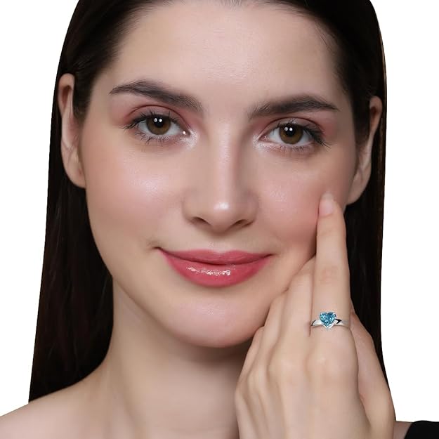 925 Sterling Silver Heart Design Ring for Women & Girls | Adjustable Minimal Jewellery | Available in Silver & Gold Finish
