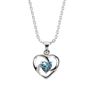 Clara 925 Sterling Silver Heart Pendant Necklace for Women | Pendant Only, With Chain or Bracelet Set | Elegant Gift Jewellery