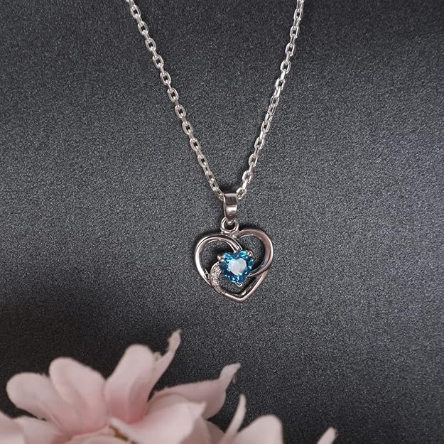 Clara 925 Sterling Silver Heart Pendant Necklace for Women | Pendant Only, With Chain or Bracelet Set | Elegant Gift Jewellery